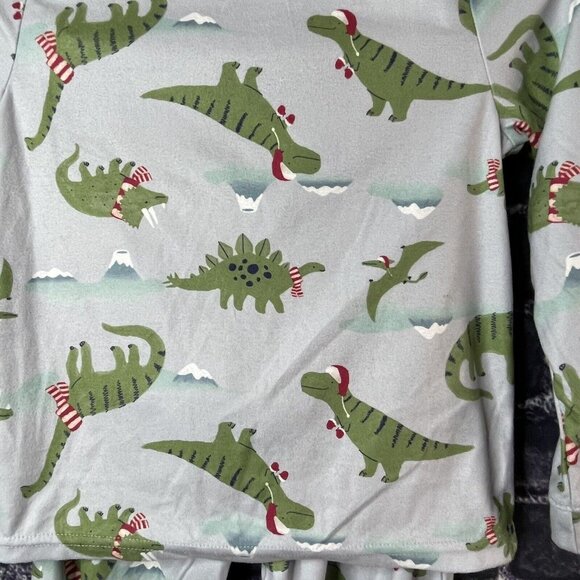Just One You 5T Dinosaur Winter Christmas Pajama By Carters PJ 2-pc Set - Picture 11 of 12